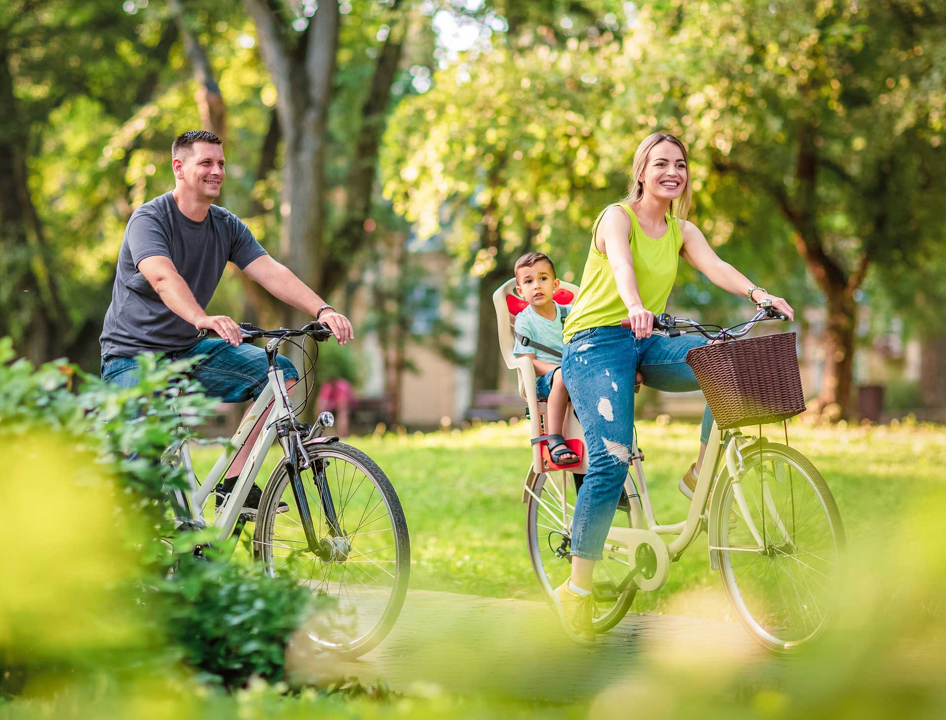 Family bike ride
